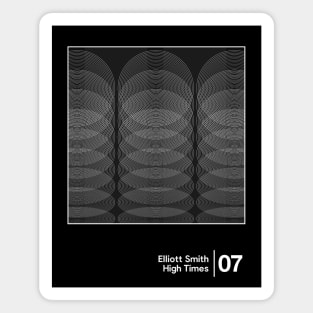 High Times / Minimal Style Graphic Artwork Magnet